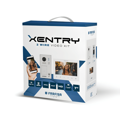 Videofoon kit met codeklavier, batchlezer en gratis APP